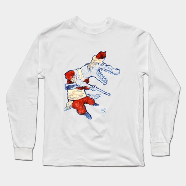 Albino Alligator Long Sleeve T-Shirt by CoolCharacters